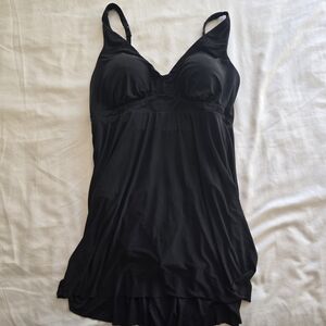 Plus Size Womens Black Swim Suit/Swim Dress Size 17